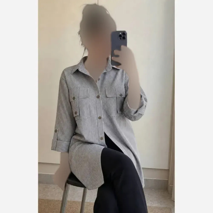 شومیز جیب صلیبی داکرون زنانه رنگی سایز 36 تا 48