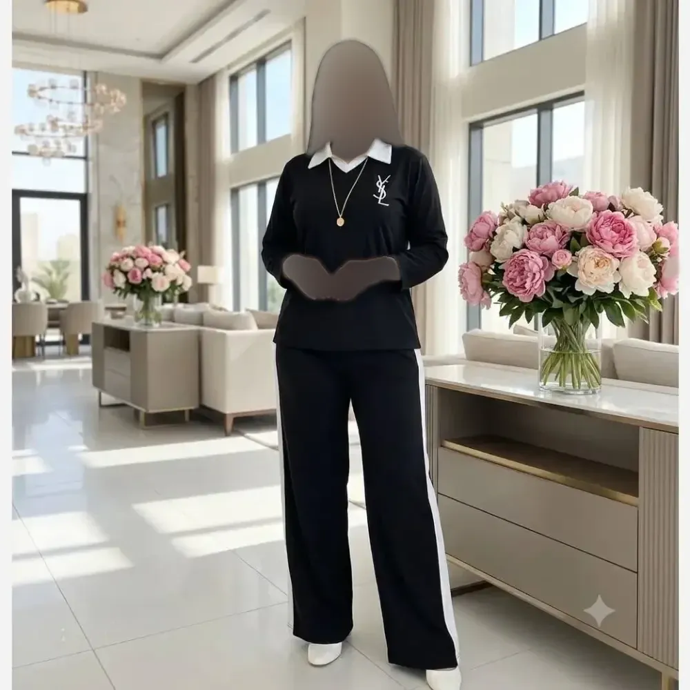 ست کژوال سناتور جنس گلکسی نخ پنبه سایز فری 38 تا 48