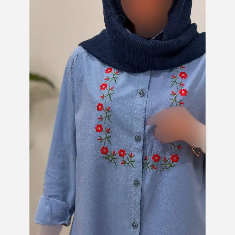 مدل مونتال کتانی زنانه کتان پنبه آنزیم شده فری سایز