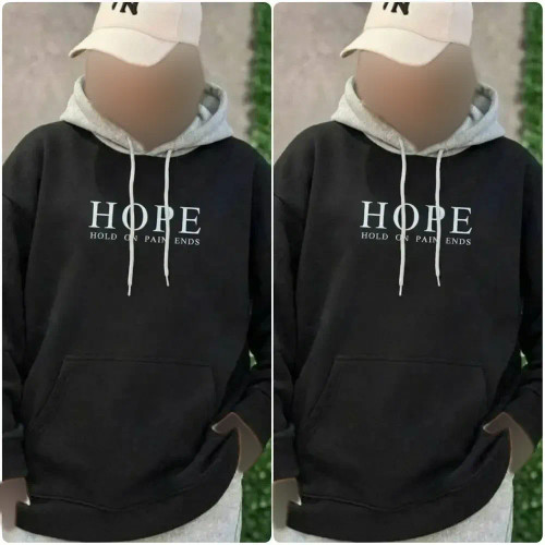 هودی زنانه دورس توکرکی طرح HOPE سایز فری مناسب 38 تا 46
