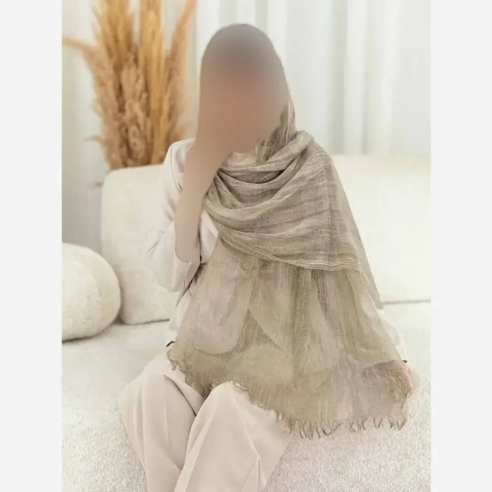 شال مریمی لنین نخ ظریف ابعاد 165 در 65 زنانه