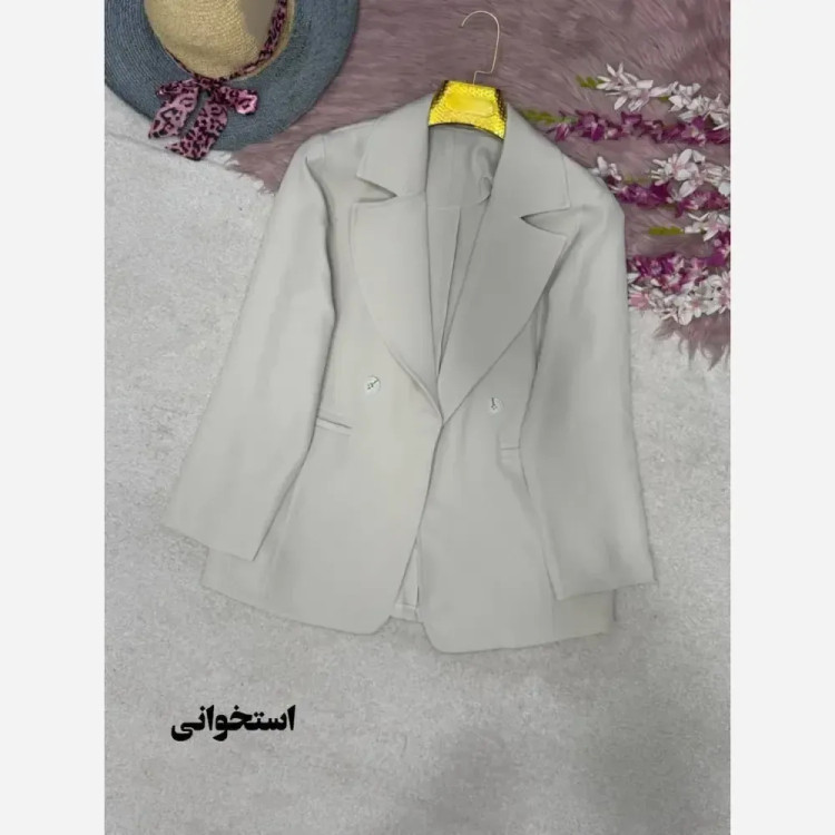کت اسپرت زنانه نگار جنس کرپ مازراتی لایی کوبی شده