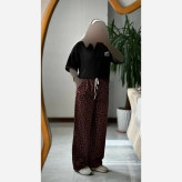 شلوار بگ مازراتی زنانه مدل 101 رنگ مشکی سورمه ای قهوه ای سایز 1 تا 4
