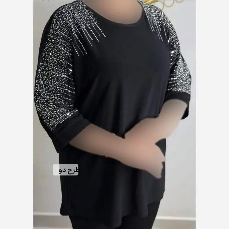 شومیز مجلسی وارداتی سایز بزرگ جنس جودون درجه یک