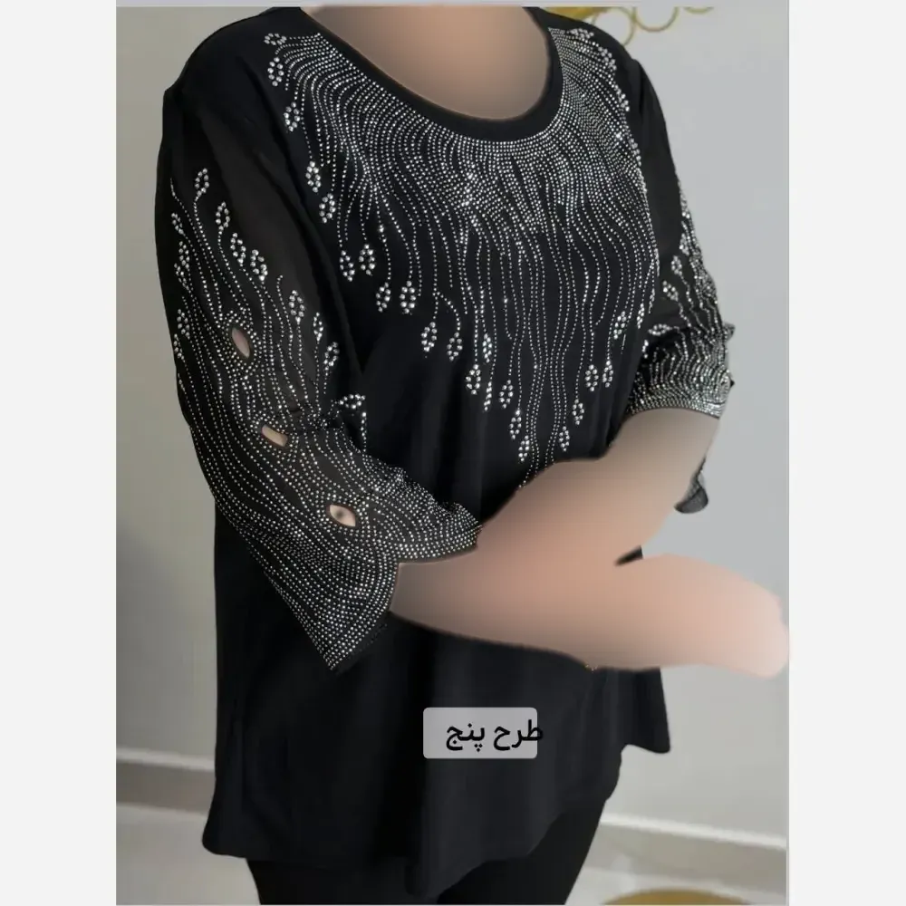 شومیز مجلسی وارداتی سایز بزرگ جنس جودون درجه یک