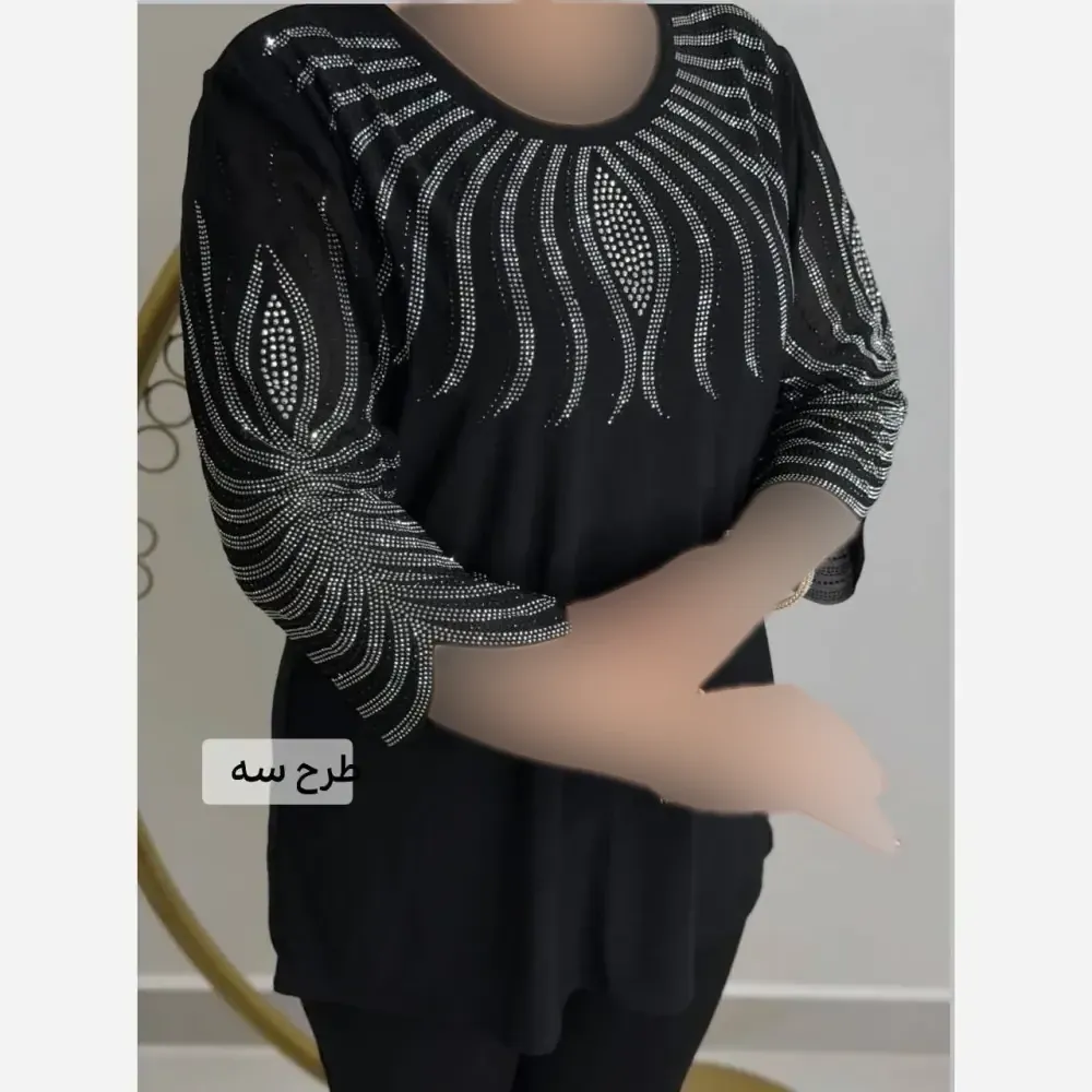شومیز مجلسی وارداتی سایز بزرگ جنس جودون درجه یک
