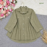 مانتو شانتون دو پیله خنک تابستانی فری سایز 38 تا 48