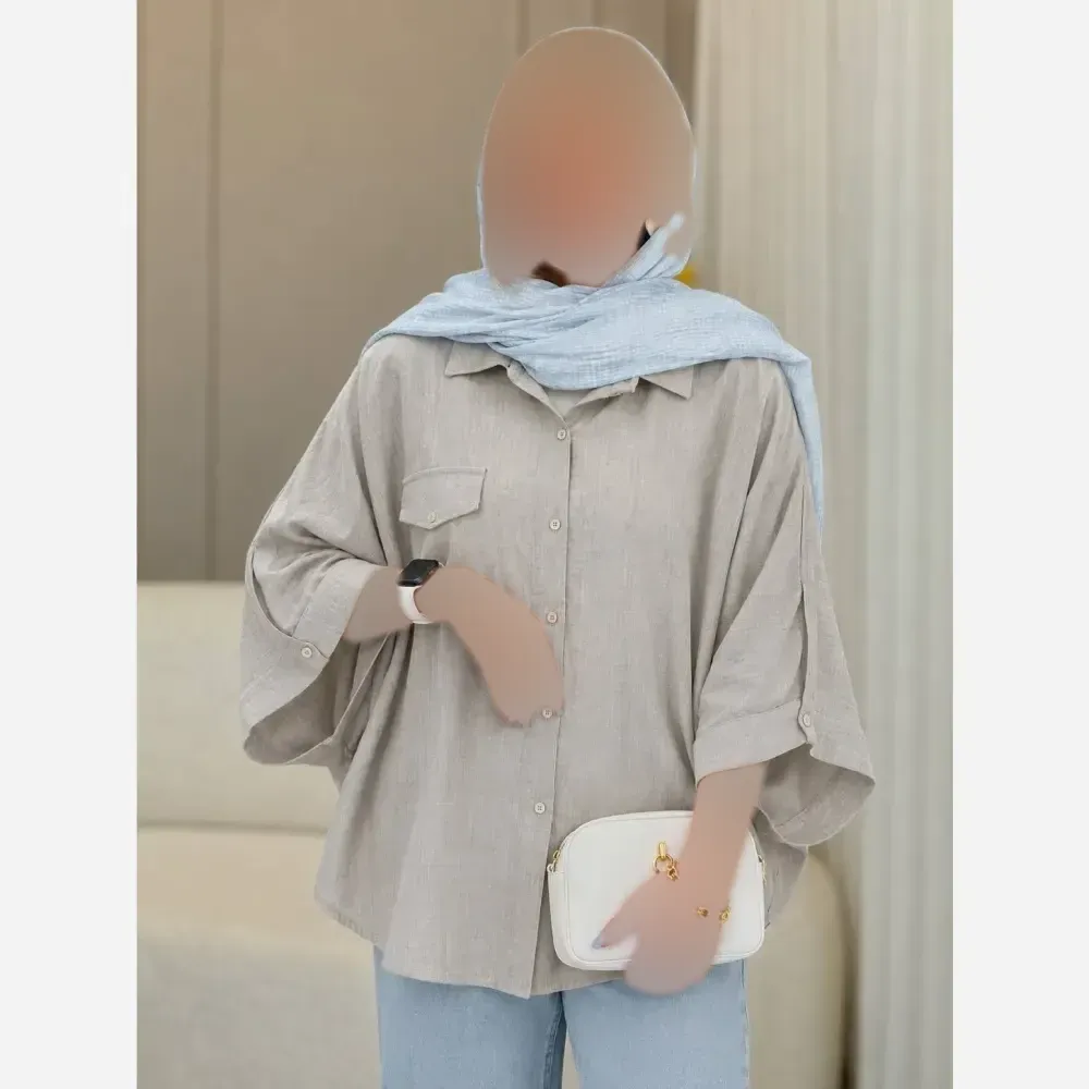 پانچ شانتون آفتاب فری سایز کرم و نسکافه ای