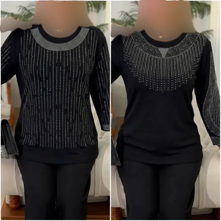 شومیز مجلسی زنانه پنبه لاکرا باکیفیت فری سایز