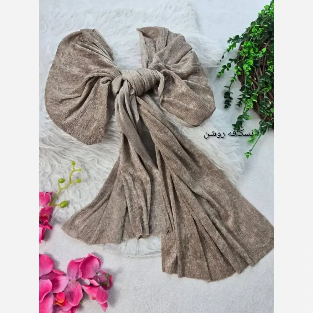 شال مخمل ظریف ایستایی عالی ابعاد 190 در 48 سانتی متر