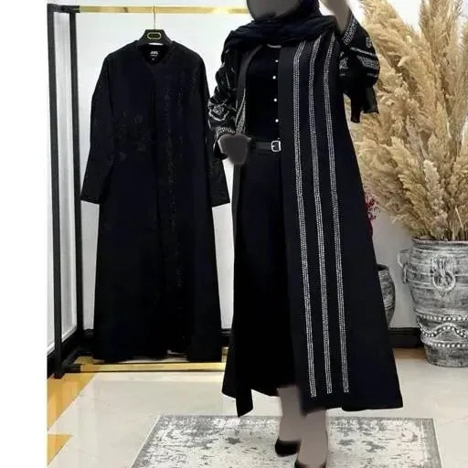 مانتو مجلسی آنا جنس مازراتی گرم بالا درجه یک سایز بزرگ