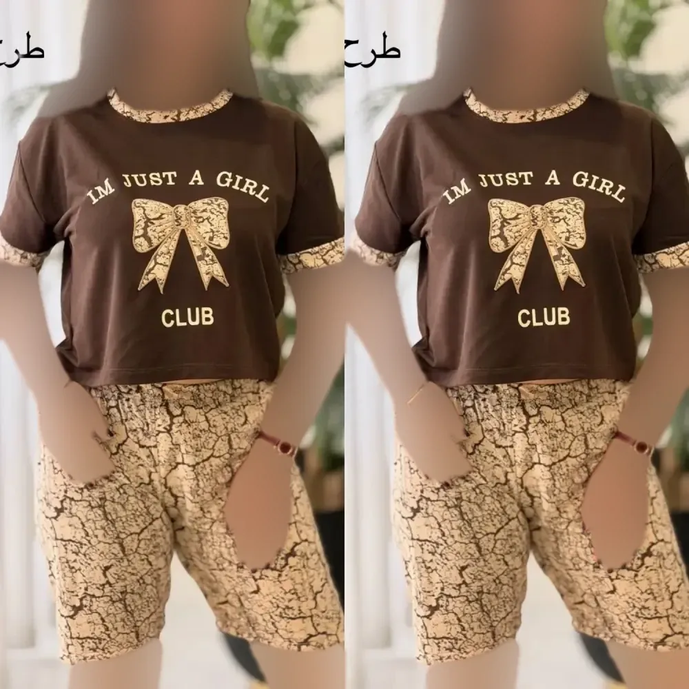 ست تیشرت و شلوارک پنبه اعلا طرح اسفناج فری سایز