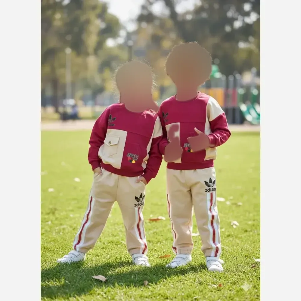 ست بلوز و شلوار بچگانه آدیداس دورس و کتان سایز 40 و 45