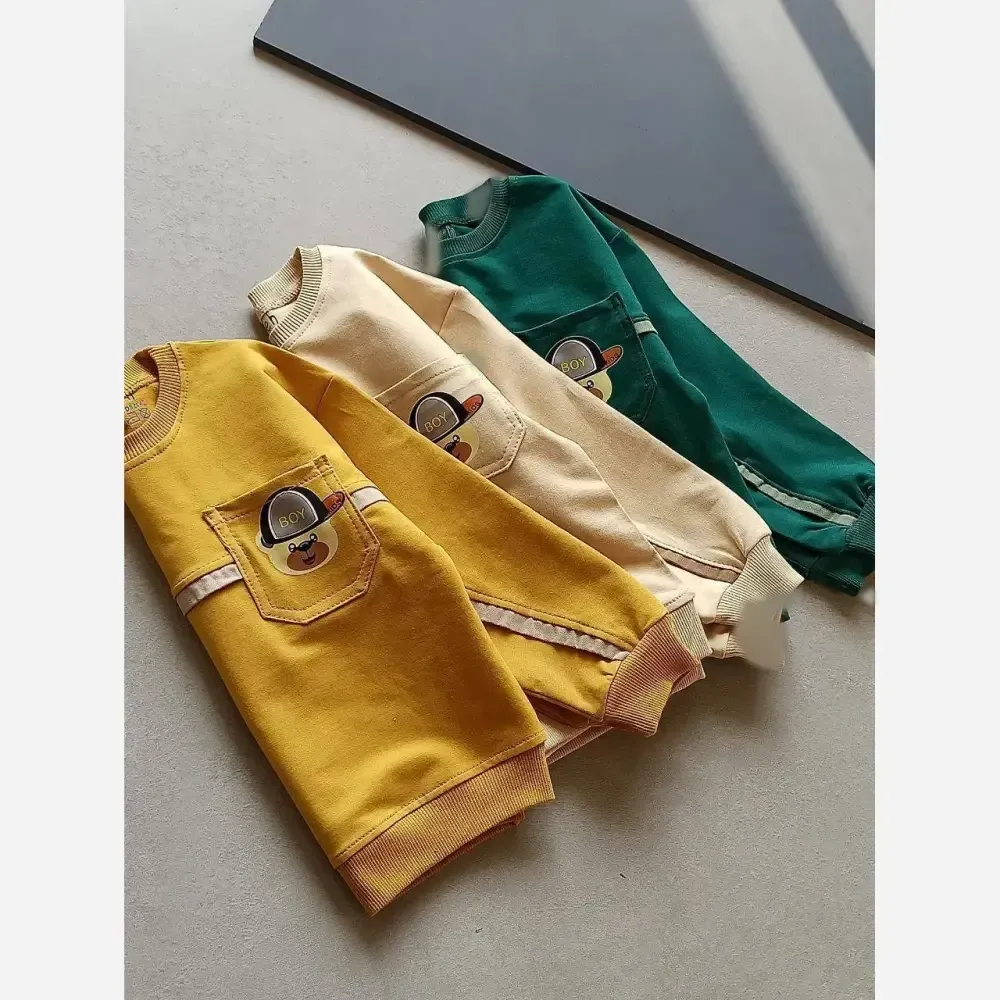 بلوز و شلوار بچگانه مدل محیا بلوز پنبه دورس لاکرا و شلوار کتان رنگ بندی متنوع سایز 35 تا 45
