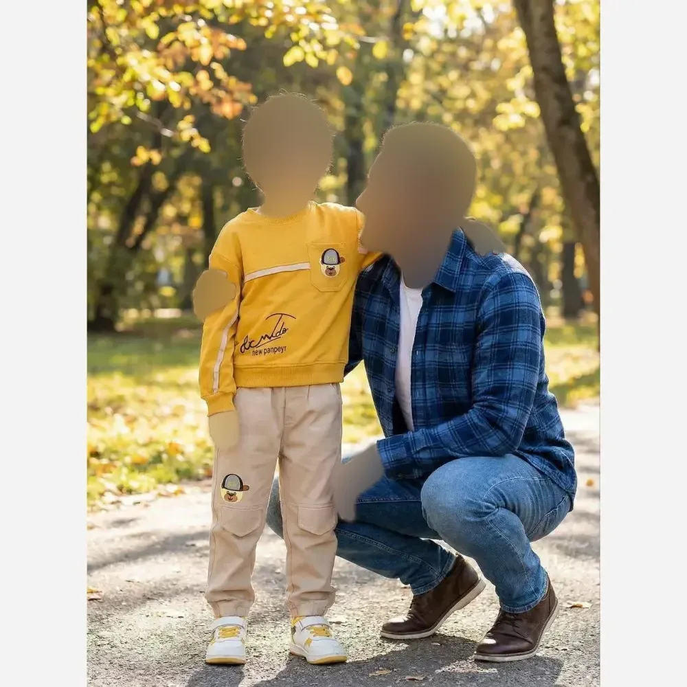 بلوز و شلوار بچگانه مدل محیا بلوز پنبه دورس لاکرا و شلوار کتان رنگ بندی متنوع سایز 35 تا 45