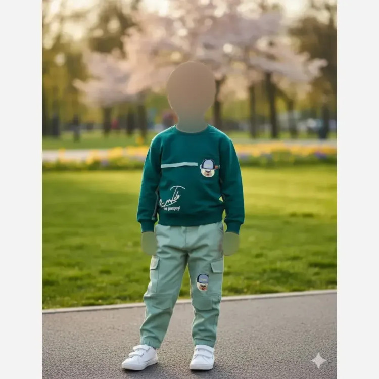 بلوز و شلوار بچگانه مدل محیا بلوز پنبه دورس لاکرا و شلوار کتان رنگ بندی متنوع سایز 35 تا 45
