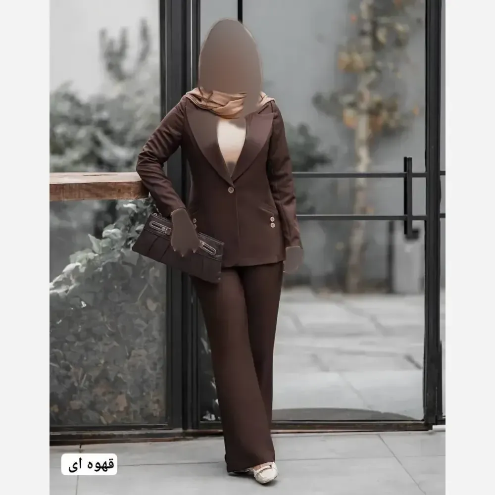 ست اداری زنانه کت و شلوار هرمس اصل سایز 38 تا 46 فری رنگ بندی متنوع
