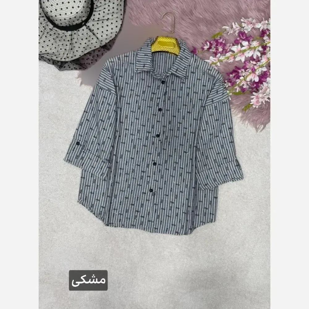 شومیز زنانه طرح دار پنبه زارا شاین دار فری سایز