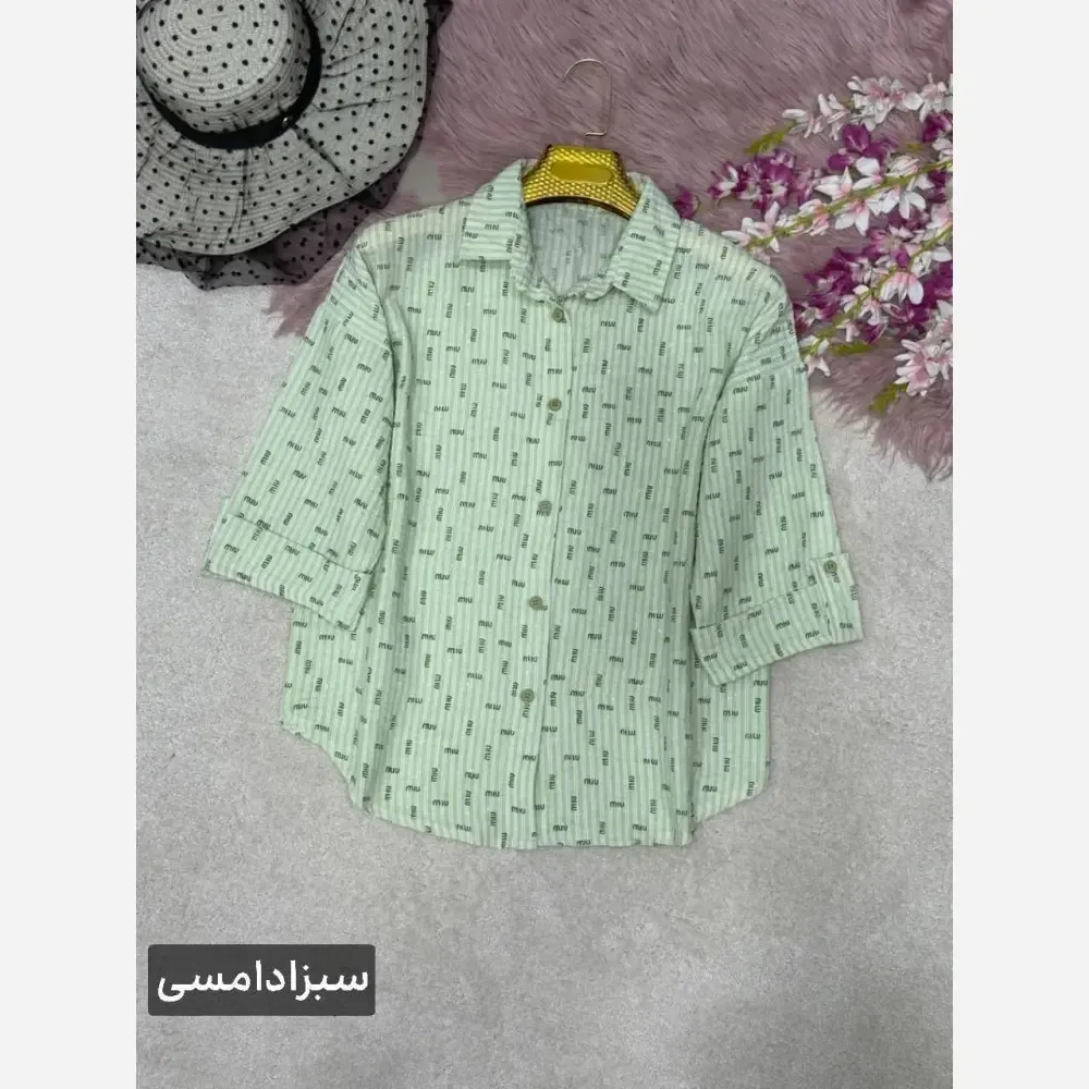 شومیز زنانه طرح دار پنبه زارا شاین دار فری سایز