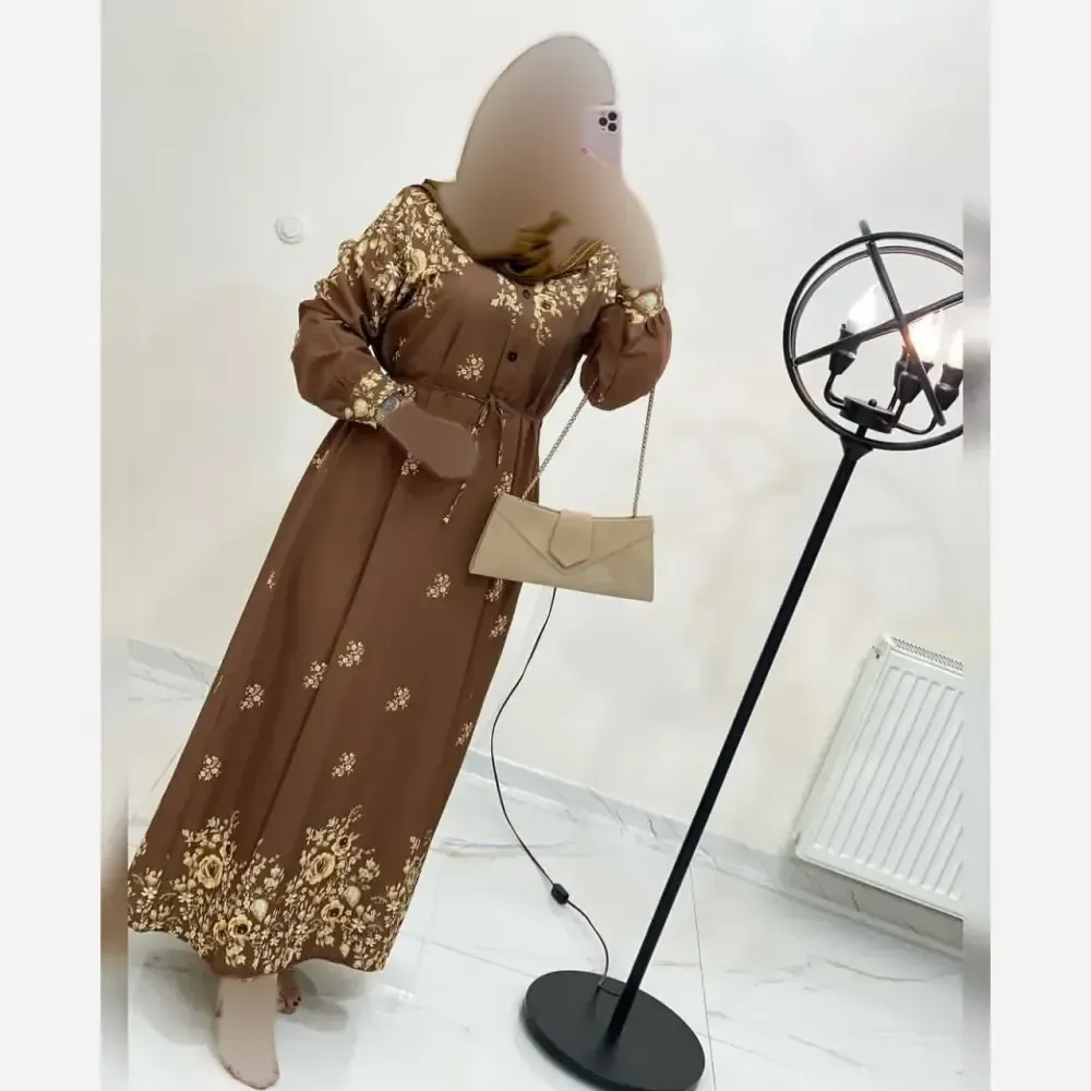 ساحلی زنانه کرپ بوگاتی مدل رز قد 130 فری سایز 36 تا 46