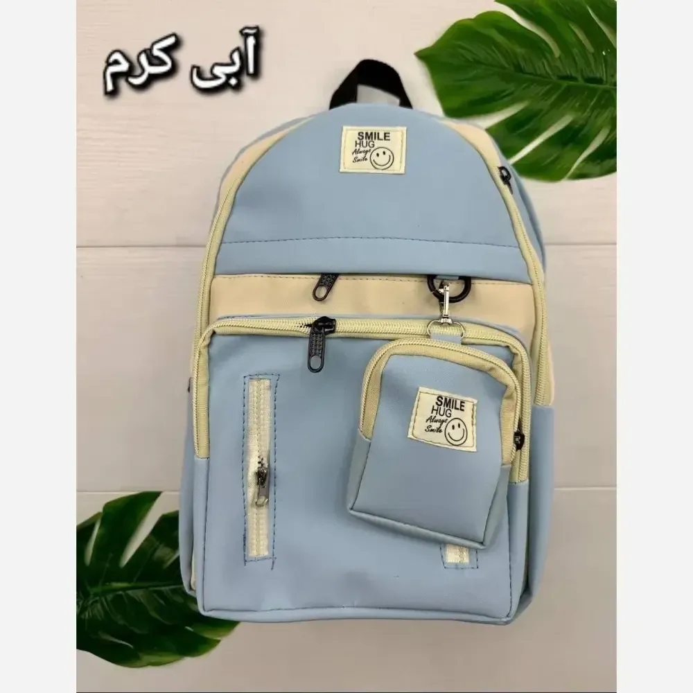 کوله پشتی زرین دیبا ضد آب 3 زیپ و جای قمقمه