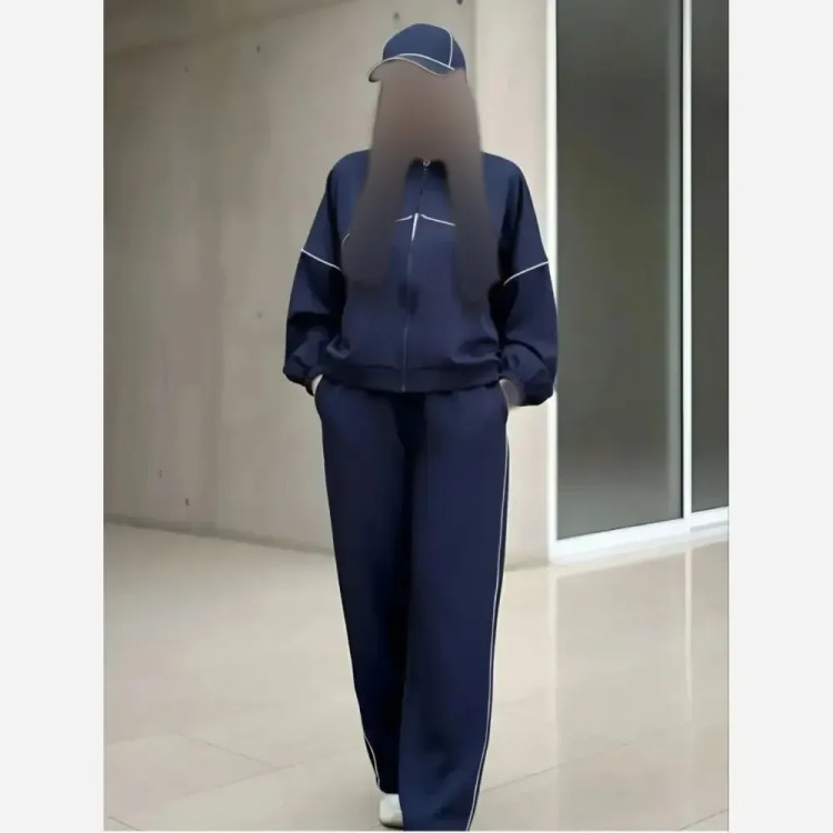 ست سوییشرت و شلوار زنانه مدل نانسی جنس مازراتی درجه یک رنگ مشکی موکا سرمه ای سایز فری 38 تا 46