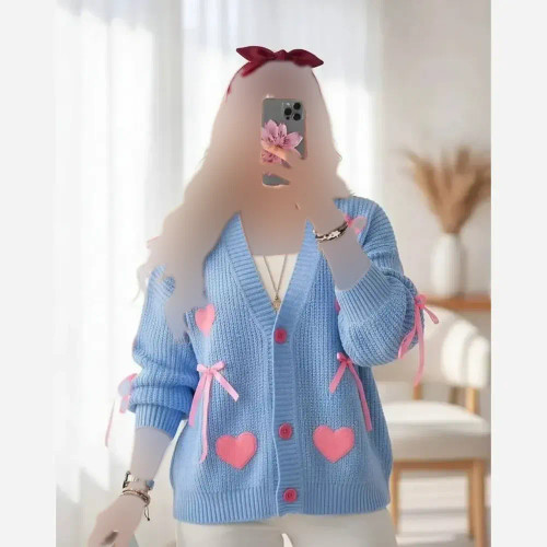 ژاکت بافت پینترستی فری سایز بافت درجه یک