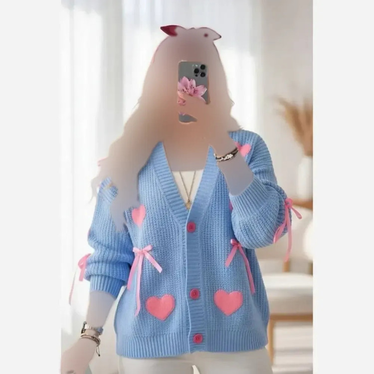 ژاکت بافت پینترستی فری سایز بافت درجه یک