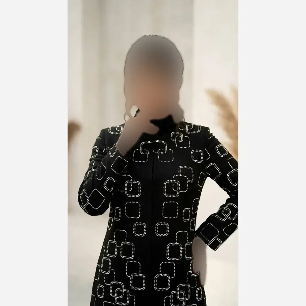 کت تک مجلسی زنانه مدل مربعی جنس مازراتی رنگ مشکی