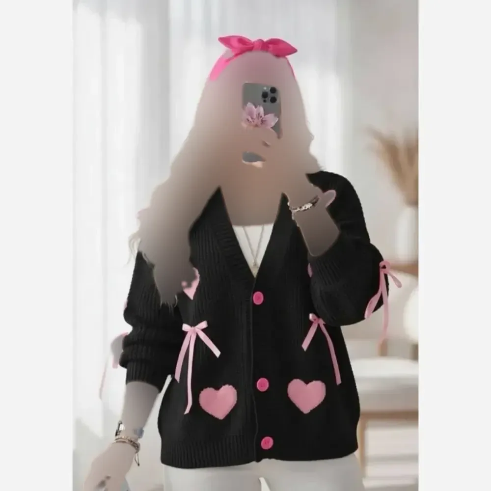 ژاکت بافت پینترستی قلبی زنانه درجه یک گرم بالا سایز 38 تا 50
