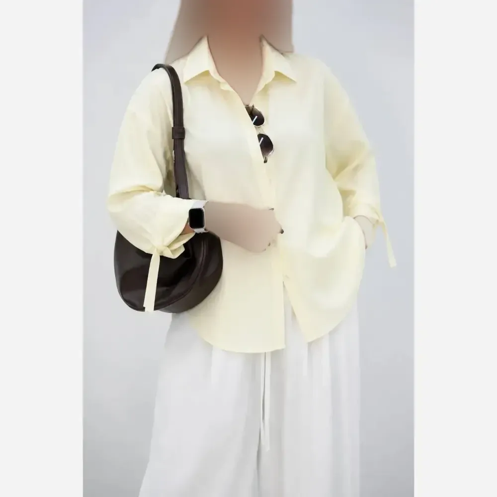 شومیز گره ای نیکی پری درجه یک فری سایز 38 تا 48