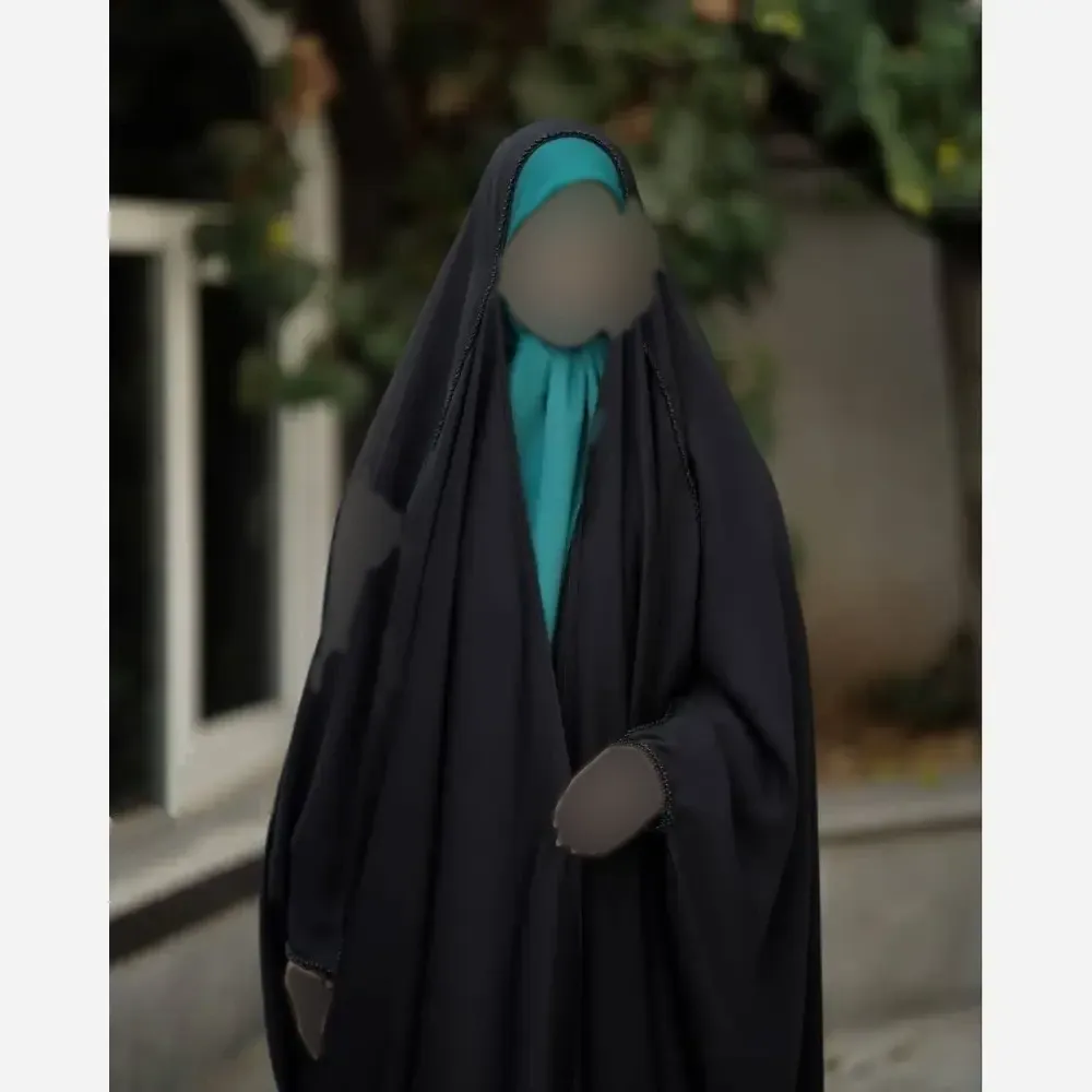 چادر جده مرواریدی کن کن ندا مشکی