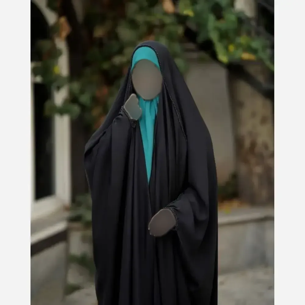 چادر جده مرواریدی کن کن ندا مشکی