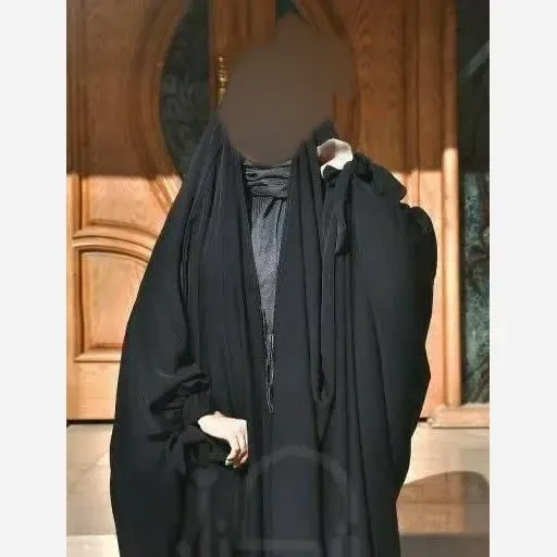 چادر جده پاپیونی جنس سوپر ژرژت مشکی