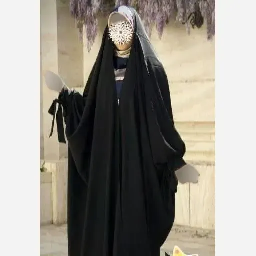 چادر جده پاپیونی جنس سوپر ژرژت مشکی