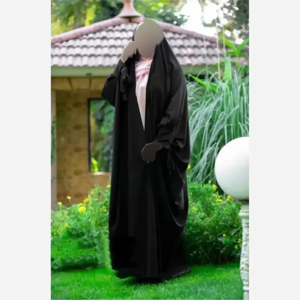 چادر جده پاپیونی جنس سوپر ژرژت مشکی