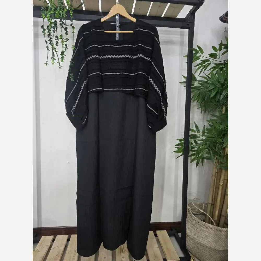عبا ماها جنس بابوس و کریشه سه نخ با رویه لنا ژاکارد فری سایز طرحدار