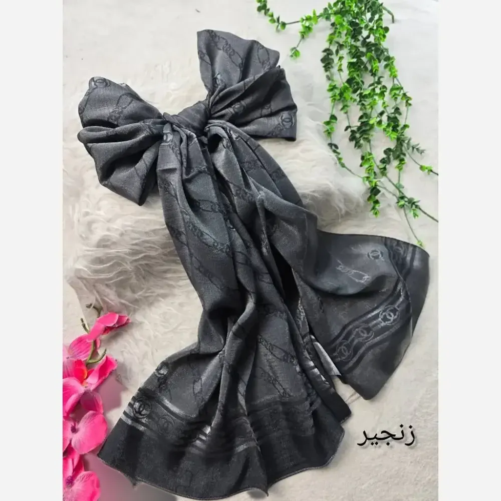 شال ژاکارد دورو شیشه ای ضخیم مجلسی ابعاد 68 در 187 سانتیمتر