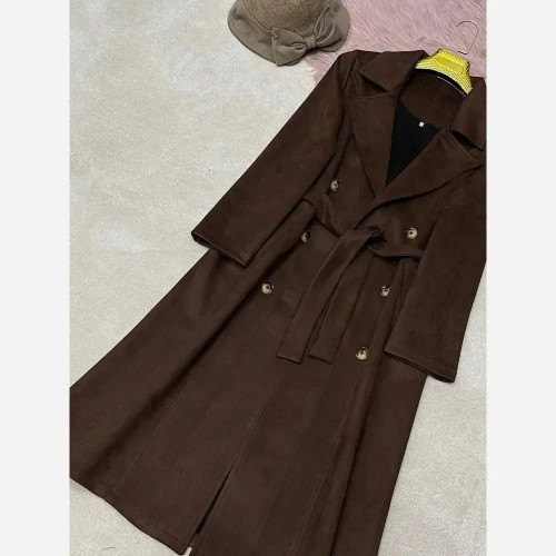 پالتو سوییت زنانه مدل سارا رنگ شکلاتی سایز 38 تا 48