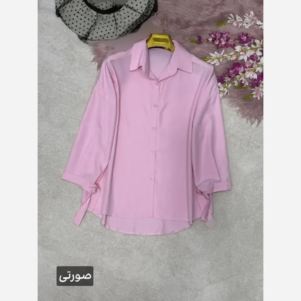 شومیز گره ای نیکی پری خنک و سبک فری سایز 38 تا 48