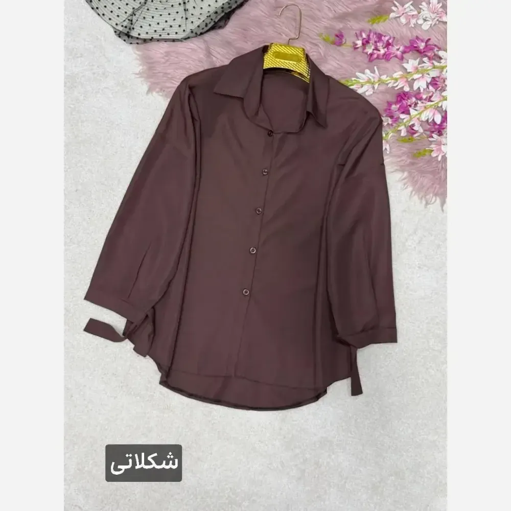 شومیز گره ای نیکی پری خنک و سبک فری سایز 38 تا 48