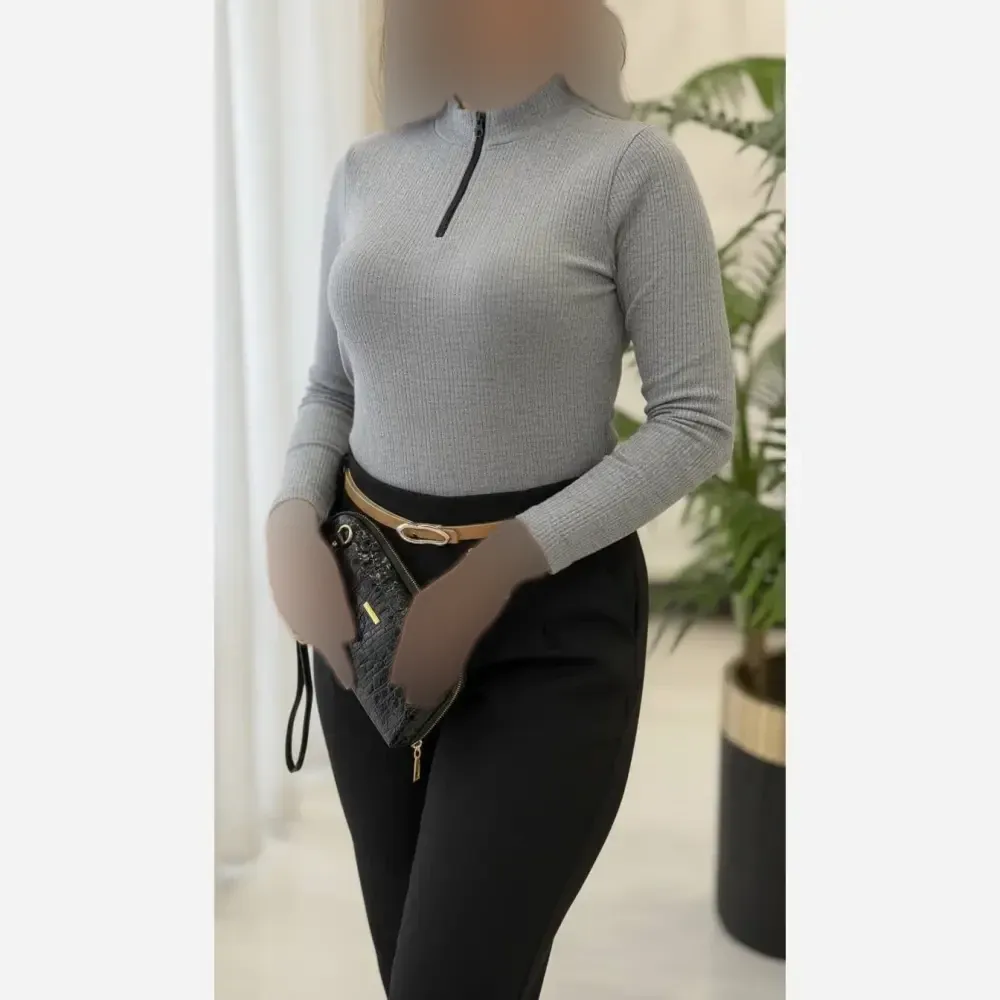 کالکشن فانریپ کبریتی زنانه بلوز و بادی زیپ دار فری سایز 36_44
