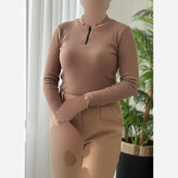 کالکشن فانریپ کبریتی زنانه بلوز و بادی زیپ دار فری سایز 36_44