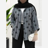 شومیز زنانه سارینا جنس ینزی لاینی شاین دار فری سایز