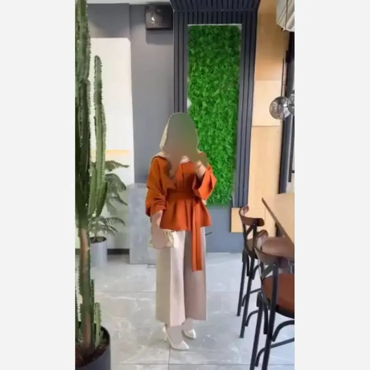 ست مانتو و شلوار سوپرمازراتی دوخت مزونی فری سایز
