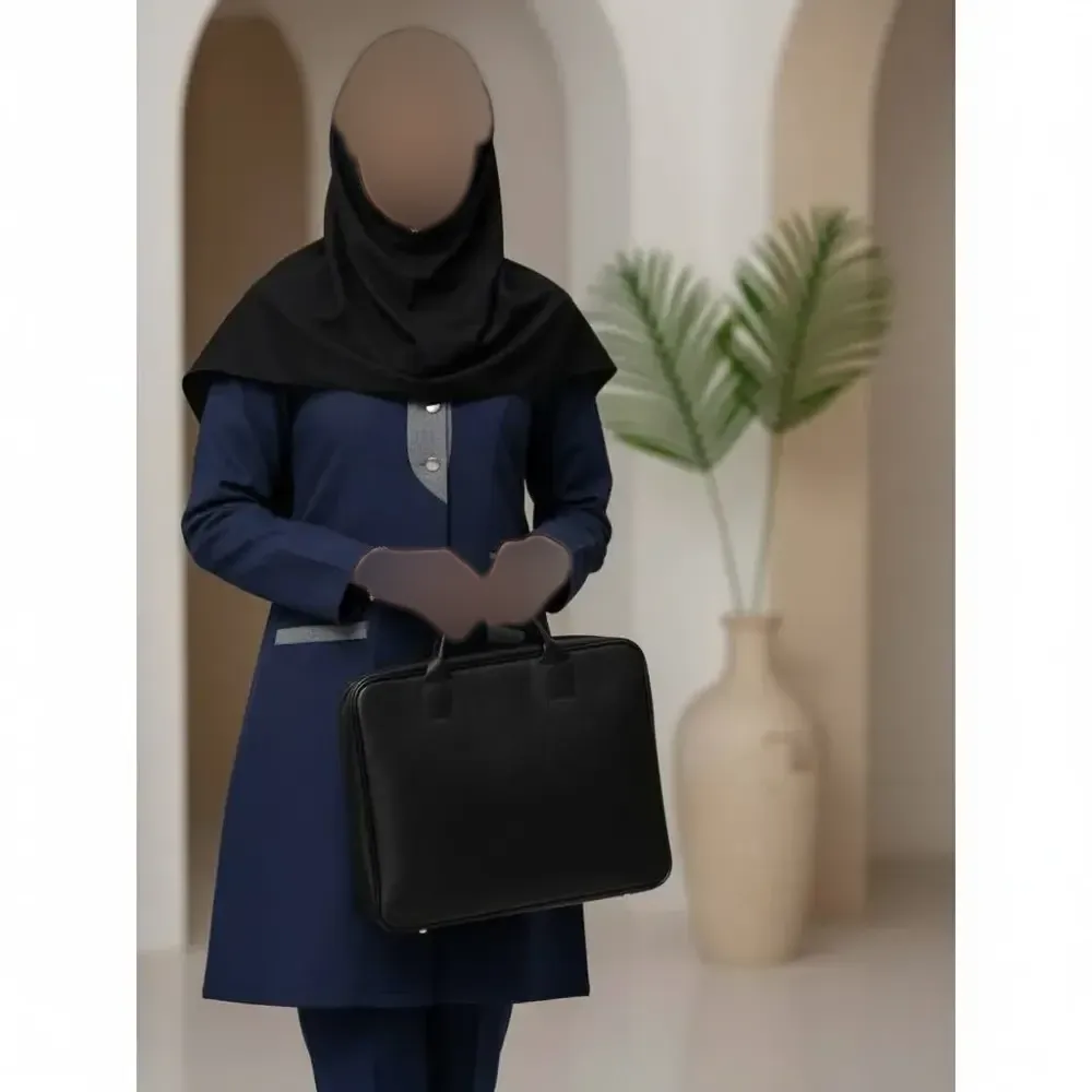 ست مانتو و شلوار اداری مکانیک پرشیا درجه یک سایز 38 تا 50 رنگ طوسی و مشکی