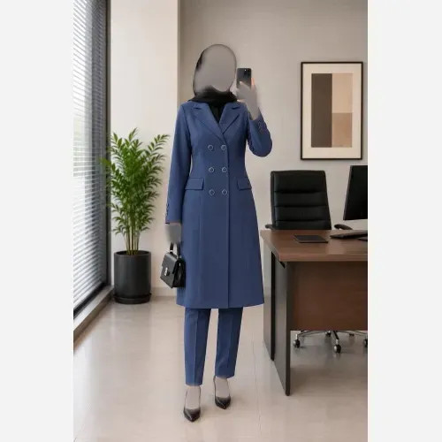 ست کت و شلوار اداری زنانه مدل فاگل جنس پرشین درجه یک