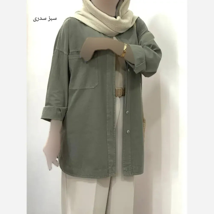 شومیز لنین مدل آمنه نسکافه ای موکا مشکی سدری سورمه ای سبز تیره آبی فری سایز