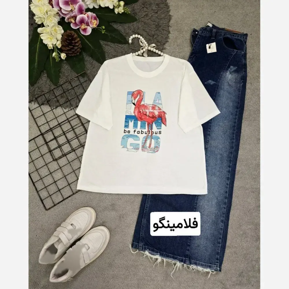 تیشرت تابستانه پنبه گلکسی فری سایز
