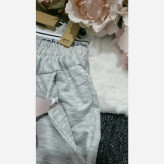 شلوار جاگر زنانه ملانژ درجه یک فری سایز 38 تا 46 رنگ مشکی و طوسی